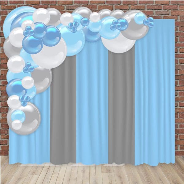 Gender Reveal Decorations, arches, backdrops, balloons, confetti cannons.