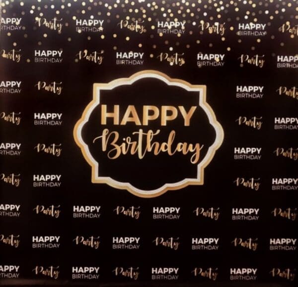 Happy Birthday Banner backdrop