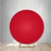 Beautiful Red Round Spandex Backdrops are perfect for any event!