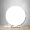 Beautiful White Round Spandex Backdrops are perfect for any event!