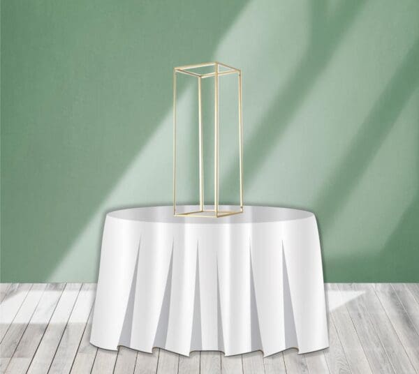 Our Gold Centerpiece Riser is a beautiful way to give your centerpiece the height that it needs to create a grander effect!