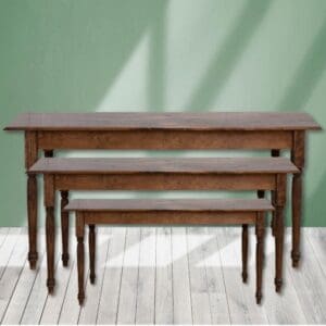 Our beautiful custom-made rustic nesting tables are the perfect addition to your decor!