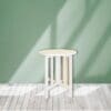 Our beautiful custom-made White Side Round Table Rental is the perfect addition to your decor! Perfect as a cake & candy table or for gifts.