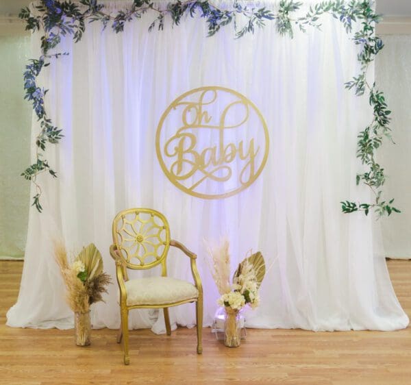 Baby shower set-up